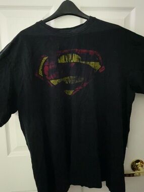 Black Superman Logo Graphic Tee